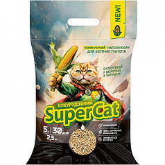 Наповнювач кукурудзяний Суперкет SuperCat 2.5кг