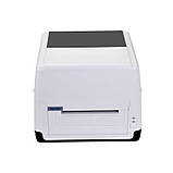 Принтер етикеток термотрансферний Xprinter XP-T451B USB білий, фото 4