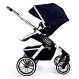 Коляска 2в1 TEUTONIA TRIO 2.0 Melange Navy, фото 2