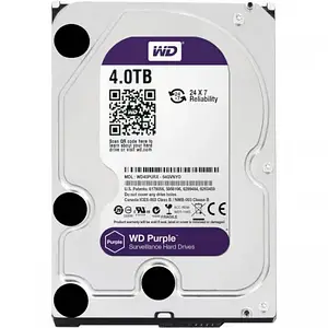 Жорсткий диск внутрішній HDD WD Surveillance WD42PURZ Purple 3.5, WD, 4TB, SATA/256MB/IntelliPower
