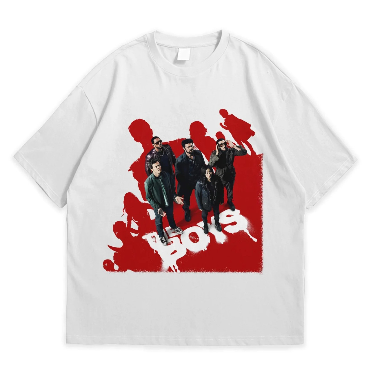 Футболка з принтом Хлопаки The Boys XXL Білий