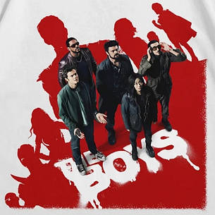 Футболка з принтом Хлопаки The Boys M Білий, фото 3