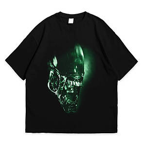 Футболка з принтом Чужий Alien L Чорний, фото 1