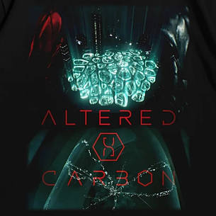Футболка з принтом Видозмінений вуглець Altered Carbon XXXL Чорний, фото 3