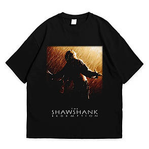 Футболка з принтом Втеча з Шоушенка The shawshank redemption L Чорний, фото 1