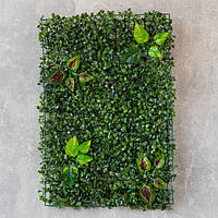 Искусственная трава на стену, для декора, газон Самшит 40*60 см (9090-003), самшитовый коврик