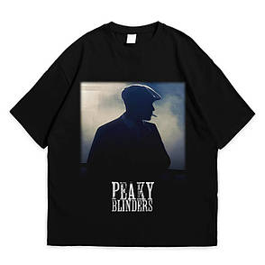 Футболка з принтом Гострі картузи Peaky Blinders S Чорний, фото 1
