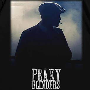 Футболка з принтом Гострі картузи Peaky Blinders S Чорний, фото 3