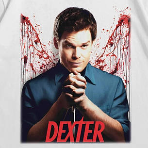 Футболка з принтом Декстер Dexter L Білий, фото 3