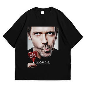 Футболка з принтом Доктор Хаус Dr House XXXL Чорний, фото 1