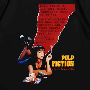 Футболка з принтом Кримінальне чтиво Pulp Fiction XXL Чорний, фото 3