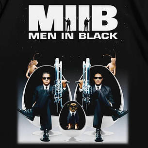 Футболка з принтом Люди в чорному 2 Men In Black II XXXL Чорний, фото 3