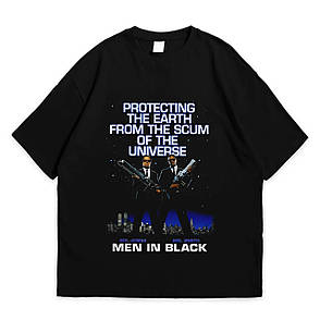 Футболка з принтом Люди в чорному Men In Black M Чорний, фото 1