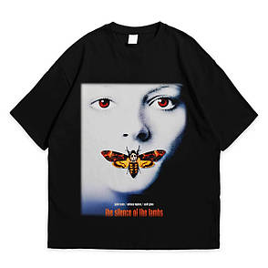 Футболка з принтом Мовчання ягнят The Silence of The Lambs XXL Чорний, фото 1