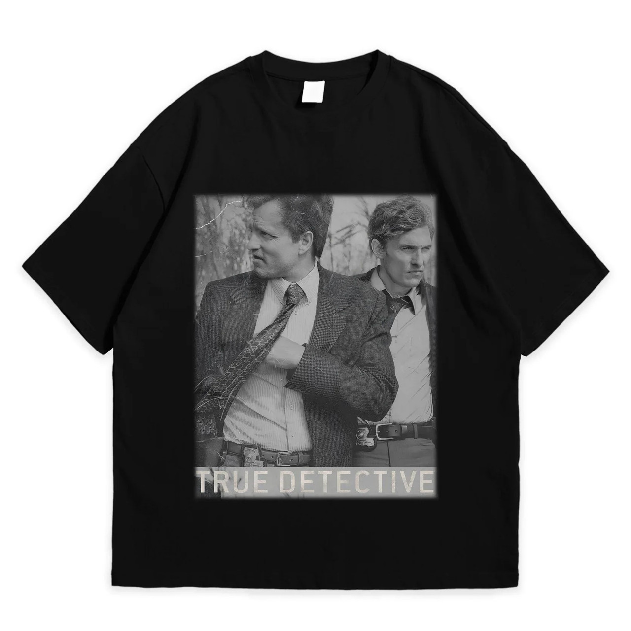 Футболка з принтом Справжній детектив True Detective M Чорний