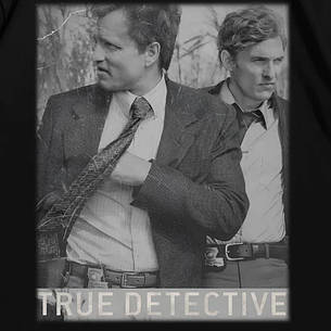 Футболка з принтом Справжній детектив True Detective S Чорний, фото 3
