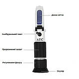 Рефрактометр автомобільний RHA501ATC (4в1) антифриз, електроліт, омивач, adblue., фото 8