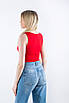 Топ жіночий базовий без рукавів червоний 015 (2000000128634), фото 5