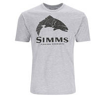 Футболка Simms Wood Trout Fill T-Shirt Grey Heather XL (13437-067-50)