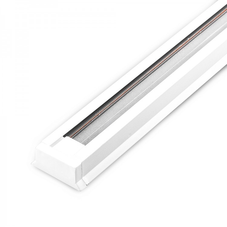 Шинопровід для кріплення та живлення трекових світильників Feron CAB1000 2м білий, фото 1