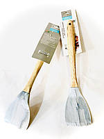 Лопатка силіконова під мармур з дерев'яною ручкою та петлею для підвішування 32.5 см