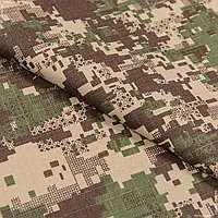 Рип-стоп хищник ткань 65% хлопка крепкая военная ткань камуфляжная зсу рипстоп
