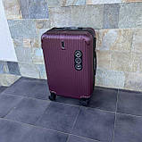 Валіза дорожня на 4х колесах WINGS EGRET TR059 розмір M середня БОРДОВА, фото 3