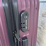 Валіза дорожня на 4х колесах WINGS EGRET TR059 розмір M середня БОРДОВА, фото 5