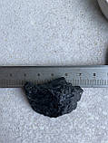 Шерл необроблений натуральний 40*24*11 мм камінь чорний турмалін., фото 7