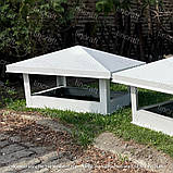 Димник для димаря 500х700 мм з полімерним покриттям Зелений RAL-6005 Глянець 0.4 квадратний, фото 10