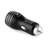 Зарядний пристрій Vinga Dual USB Car Charger aluminium 15.5W Max VCCAABK n