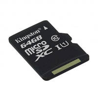 Карта памяти Kingston 64GB microSDXC Class 10 Canvas Select Plus 100R A1 SDCS2/64GBSP n