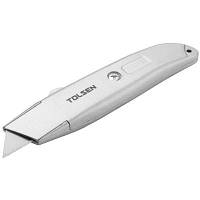 Нож монтажный Tolsen алюминиевый трапеция SK5 30008 n