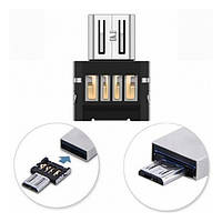 Переходник Lapara LA-OTG-microUSB USB (мама) - microUSB (тато) Black