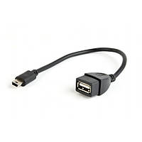 Переходник Cablexpert A-OTG-AFBM-002 miniUSB (тато) - USB (мама) Black