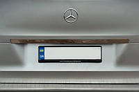 Планка над номером широкая (нерж) OmsaLine - Итальянская нержавейка для Mercedes Vito/V-class W447 2014-2024