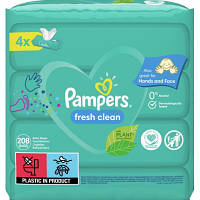 Детские влажные салфетки Pampers Fresh Clean 4х52 шт 8001841077949 n
