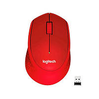 Мышка Logitech M330 Silent Plus Red беспроводная
