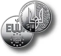 Монета День Європи 5 гривень 2024 рік