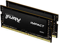Оперативная память Kingston FURY Impact SO-DIMM 2x16GB/3200 DDR4 Black (KF432S20IBK2/32)