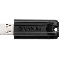 USB флеш наель Verbatim 128GB PinStripe Black USB 3.0 49319 n