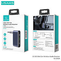 ФМ-модулятор USAMS US-SJ519 3.5 DC Mini Car Wireless Audio Receiver BT5.0, Mic, 6Hour