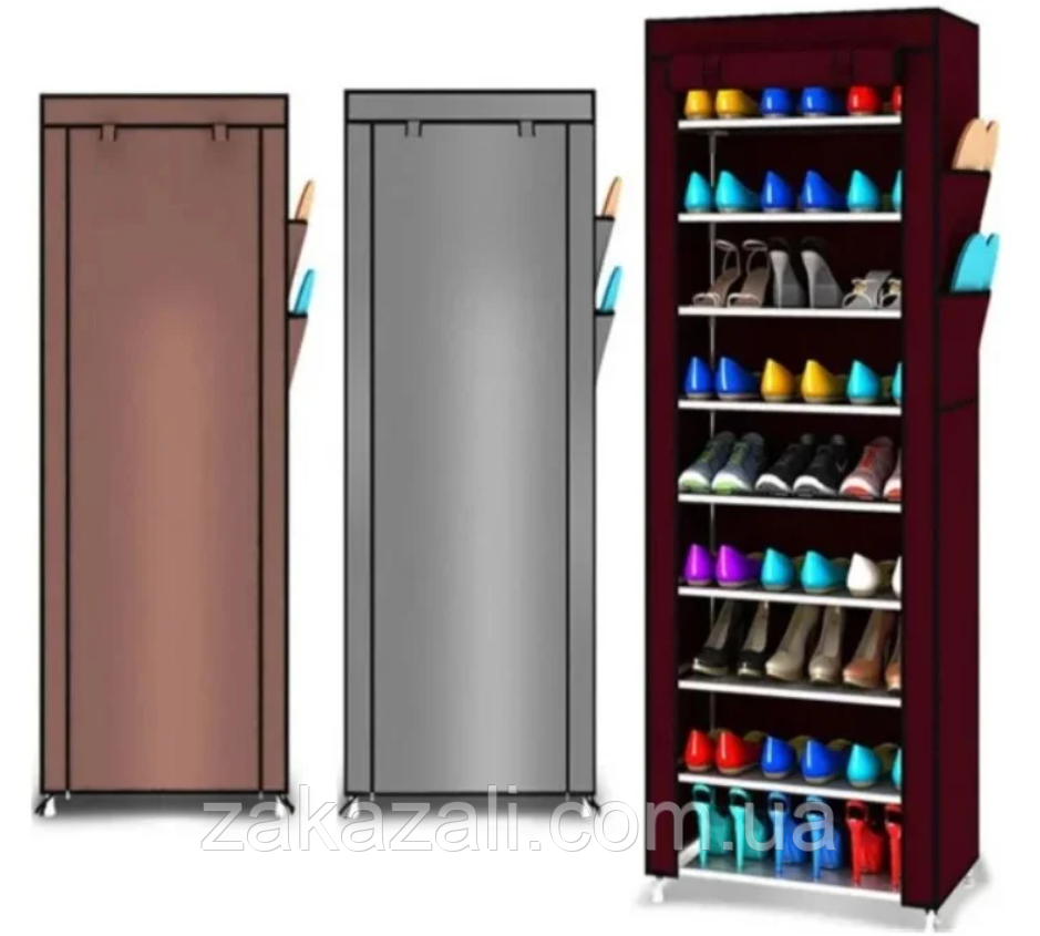 Стелаж із тканини для взуття Shoe Cabinet 160X60Х30 призначений для того, щоб зберігати взуття в комфортних умовах.