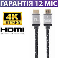 Кабель HDMI для телевизора и монитора 3 метра Cablexpert Select Plus, нейлон, 4K UHD (3840x2160) при 60 Гц