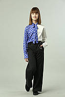 Детская нарядная блузка с длинным рукавом для девочки, Блузки стильные для подростков 146