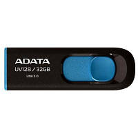 USB флеш наель ADATA 32Gb UV128 black-blue USB 3.0 AUV128-32G-RBE n