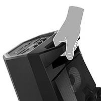 Акустика портативная Sven PS-650 Black Bluetooth, подсветка, караоке
