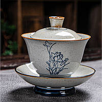 Гайвань лотос ёмкость 150 мл. посуда для чайной церемонии используется в китайской чайной традиции