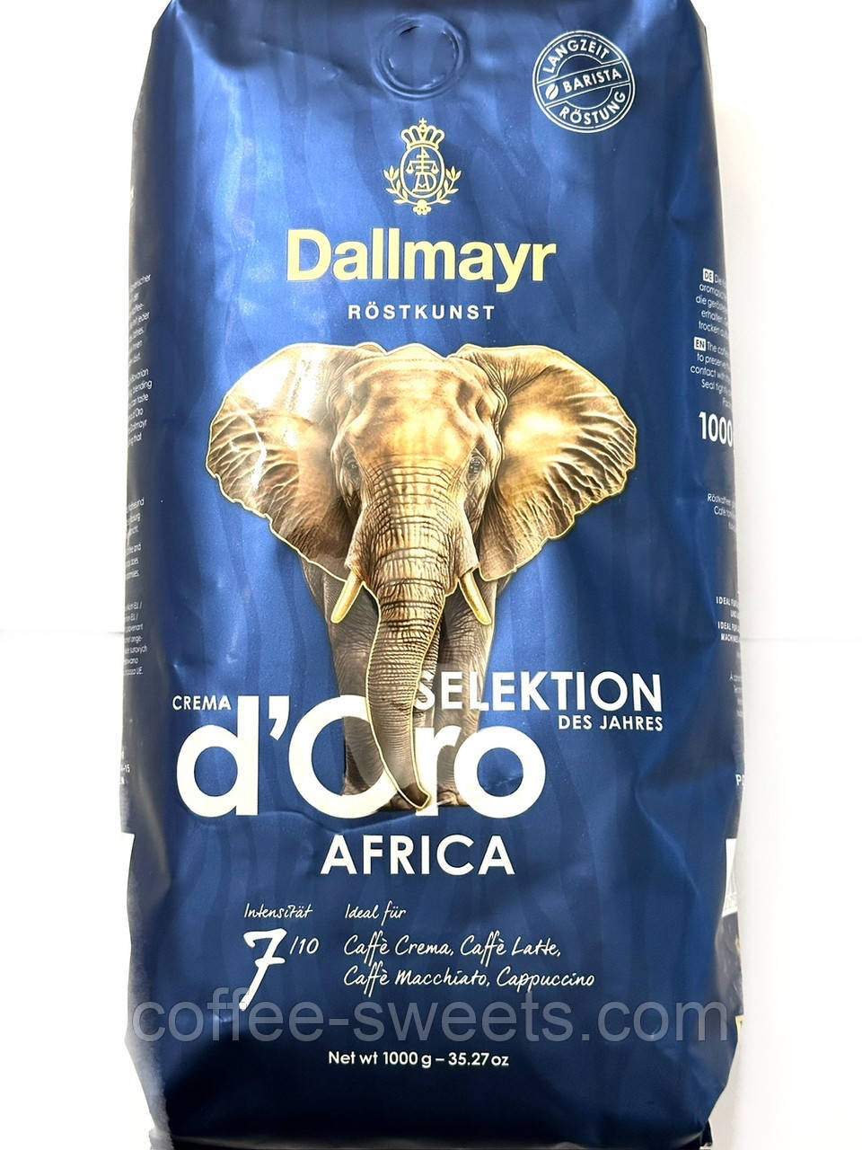 Кава в зернах Dallmayr Selection D'Oro Africa 1 кг Німеччина