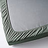 Простирадло IKEA DVALA 90х200 см Сіро-зелене 505.496.43, фото 4